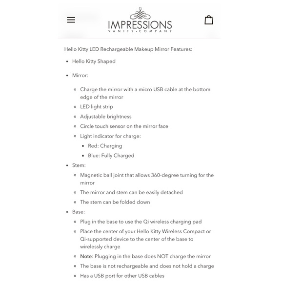 Hello Kitty LED Vanity Mirror - Picture 8 of 10